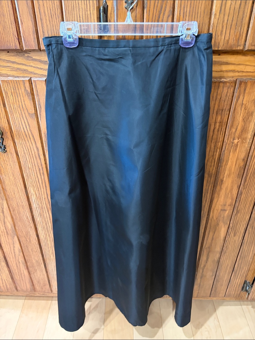 LOFT Black Maxi Skirt with A-Line Silhouette100% acetate and lined Size 12